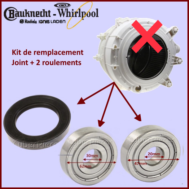 Kit de réparation cuve soudée Whirlpool