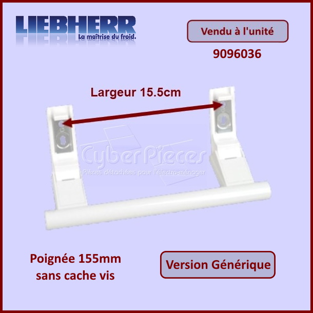 Poignée 155mm adaptable Liebherr 9096036