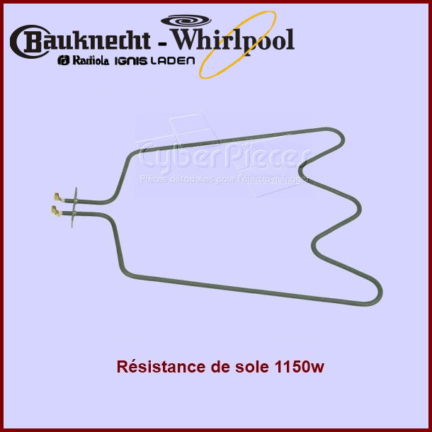 Résistance de sole 1150W Whirlpool 481225998421