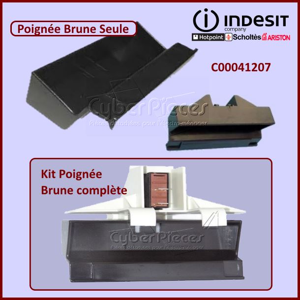 Poignée Brune Seule Indesit C00041207