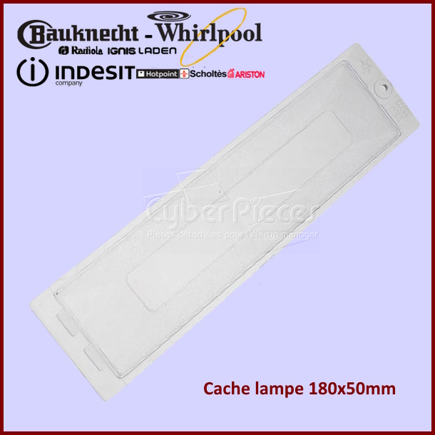 Cache lampe 180x50mm hotte Indesit C00014091