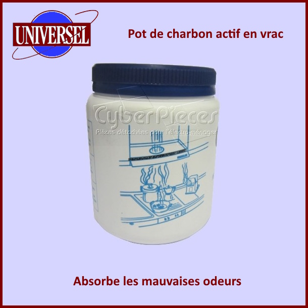Pot de charbon actif en vrac environ 400gr
