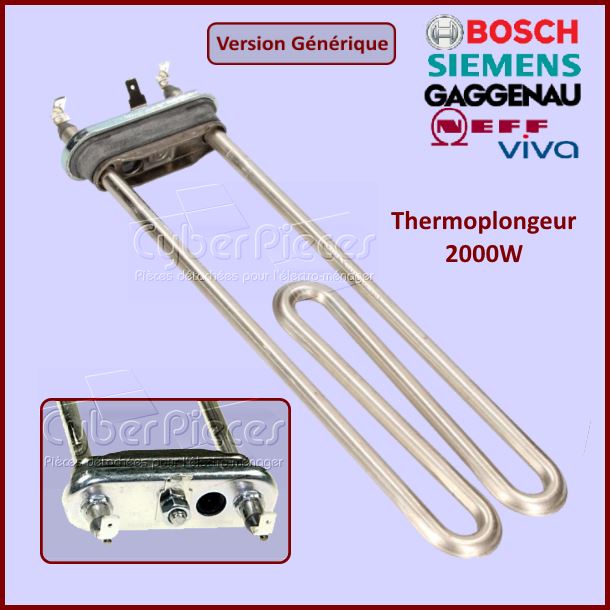 Thermoplongeur 2000W 00265961 - Version adaptable