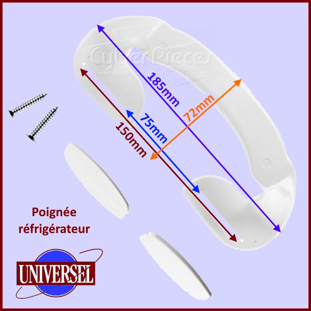 Poignée de porte universelle pour réfrigérateur Candy