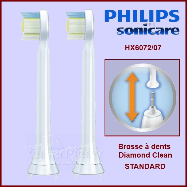 Brosses à dents Sonicare Diamond Clean Standard HX6062/07