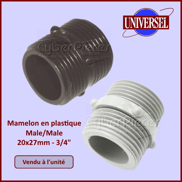 Raccord M/m 3/4 X1 - Pièces lave-vaisselle