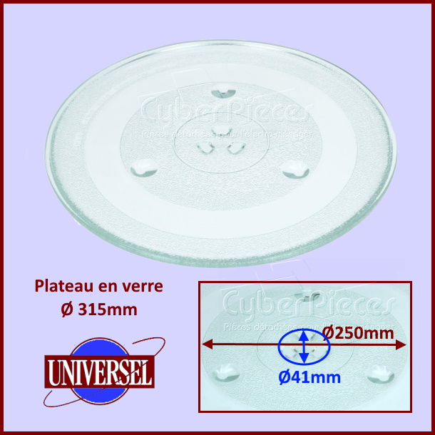 Plateau en verre 315mm Brandt AS0021843