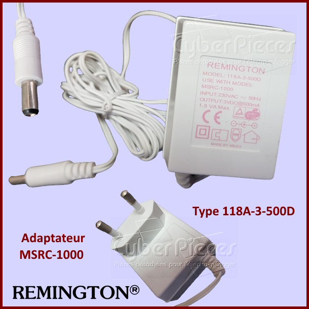 Adaptateur chargeur Remington 118A-3-500D***épuisé***