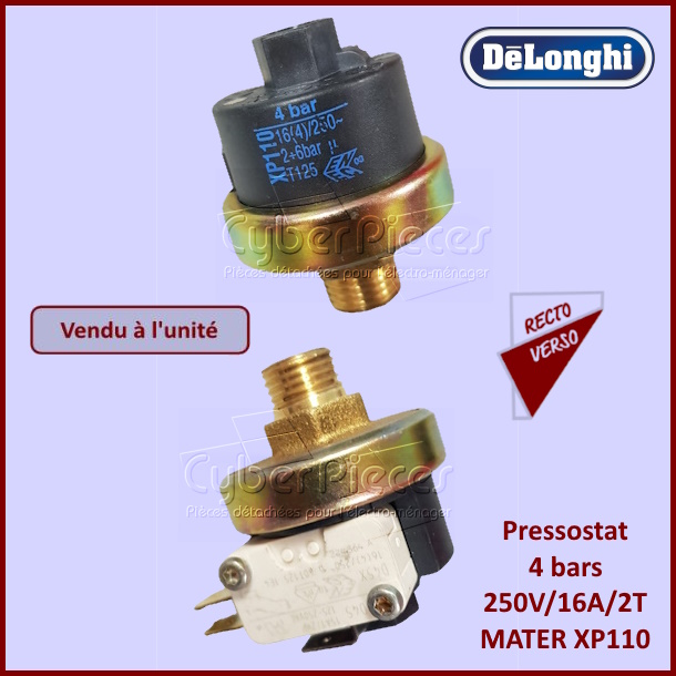Pressostat 4 bars 250V/16A/2T MATER XP110