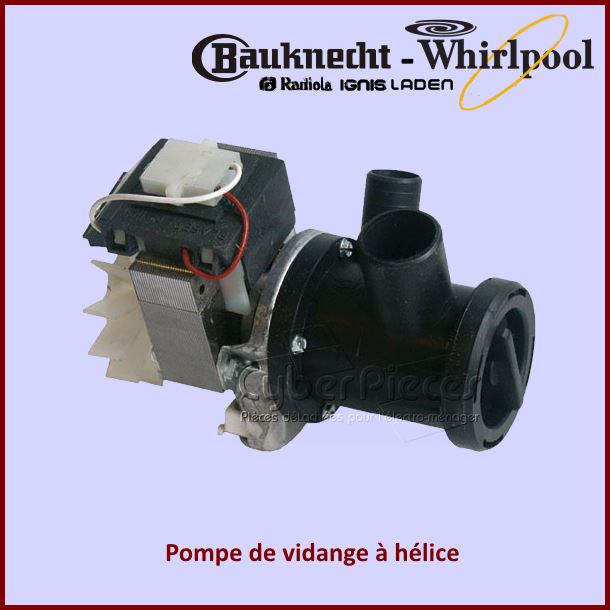 Pompe à helice Whirlpool 481936018146