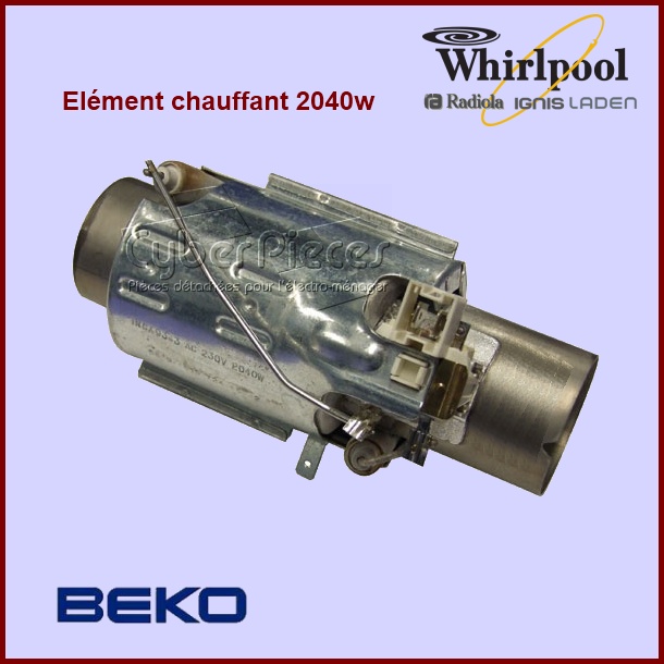Élément de chauffe 2100 w Whirlpool 484000000610