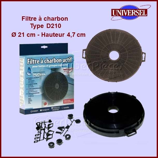 Filtre à charbon Type D210