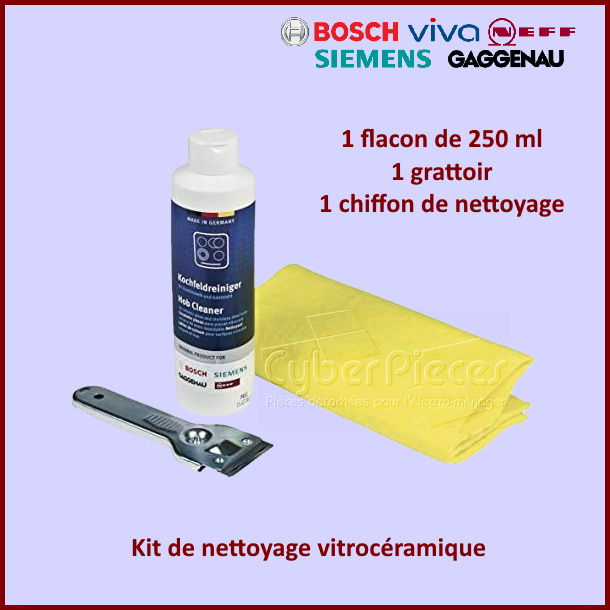Kit de nettoyage vitrocéramique Bosch 00311900
