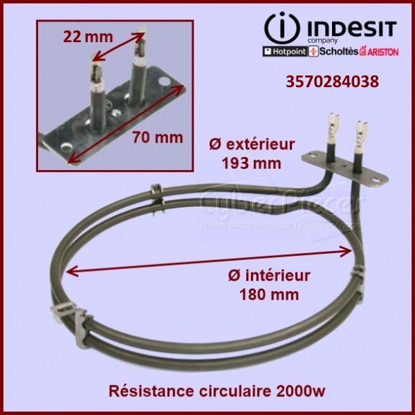 Résistance circulaire 2000w  Electrolux  3570284038