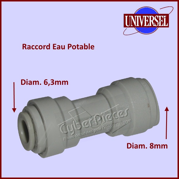 Raccord Droit Réducteur 8mm-6mm