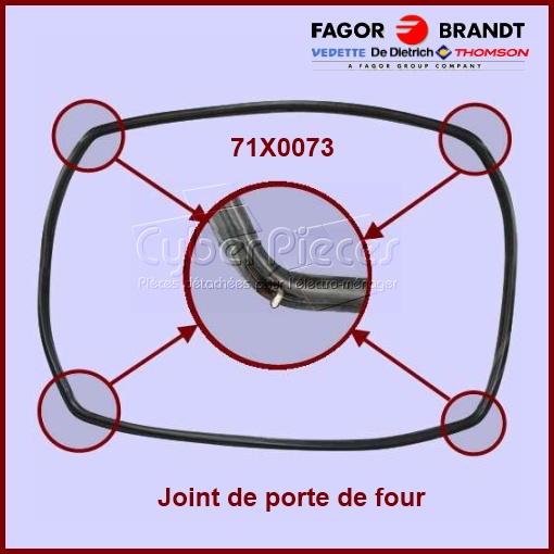 Joint de porte de four Brandt 71X0073 - Pièces four