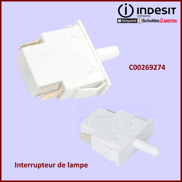 Interrupteur d'eclairage Eltek Indesit C00269274