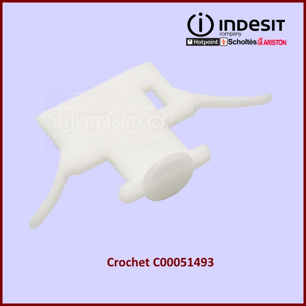 Crochet de poignée Indesit C00051493