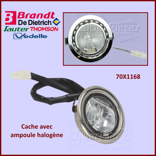 Cache avec ampoule halogène Brandt 70X1168