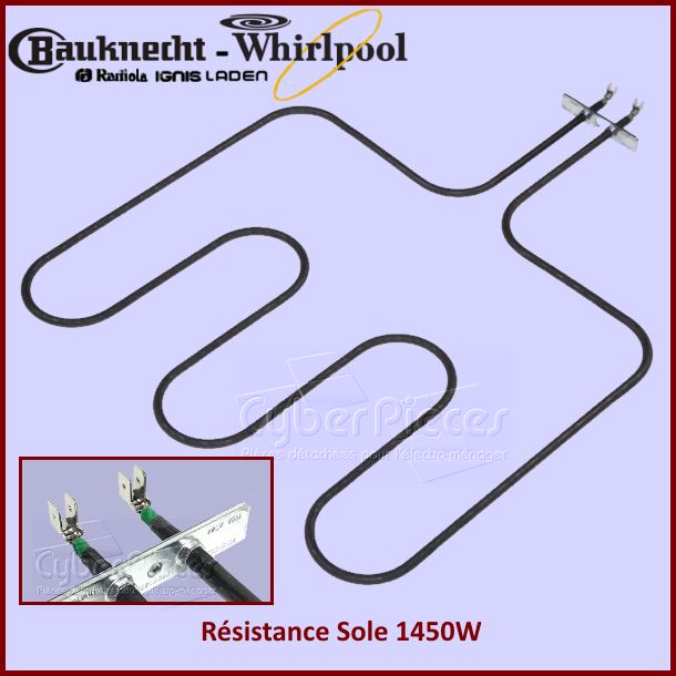 Résistance 1450W Whirlpool 481225998418