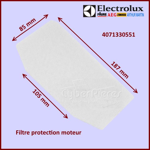Filtre moteur Aspirateur Electrolux 4071330551 - PiÃÂ¨ces aspirateur