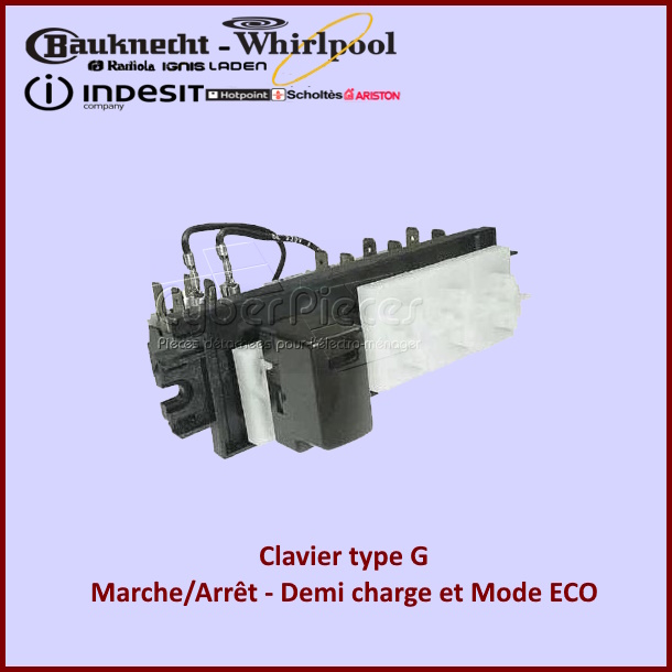 Clavier type G Whirlpool 481927638309