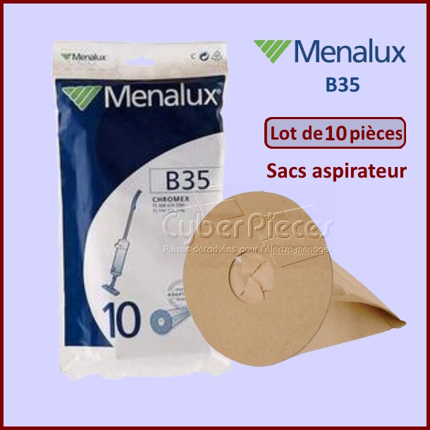 Lot de 10 Sacs Menalux B35 Electrolux 9090102378