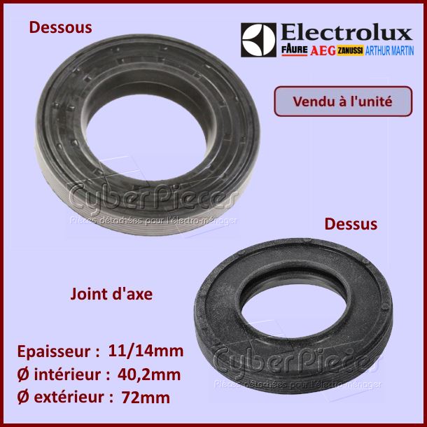 Joint d'axe 72x40,2x11/14mm Electrolux 1249667013