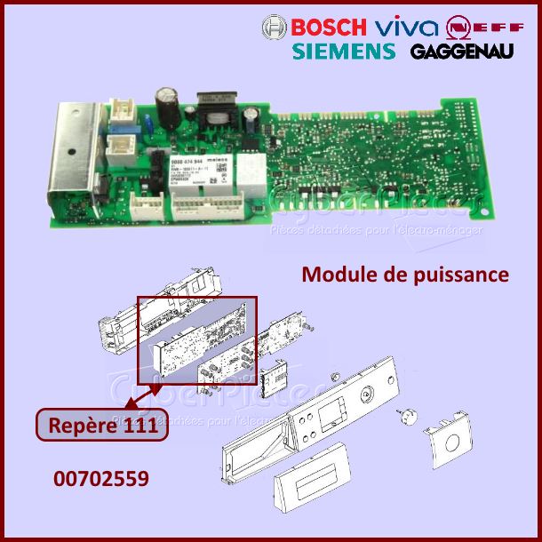 Carte électronique vierge Bosch 00702559 à configurer par nos soins