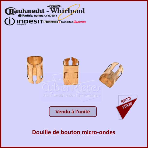 Douille de bouton Whirlpool 481990200619