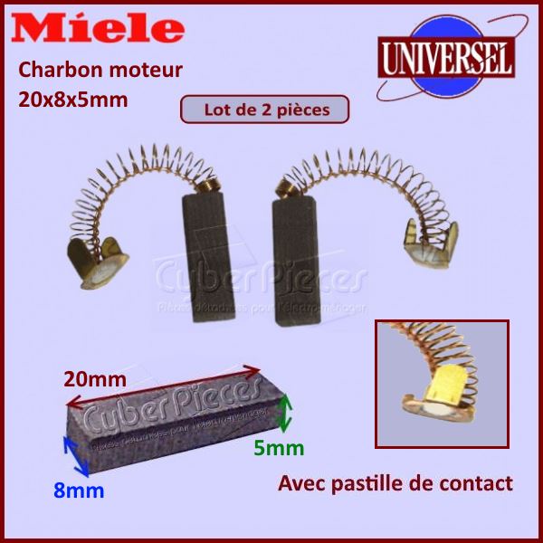 Charbon moteur 20x8x5mm