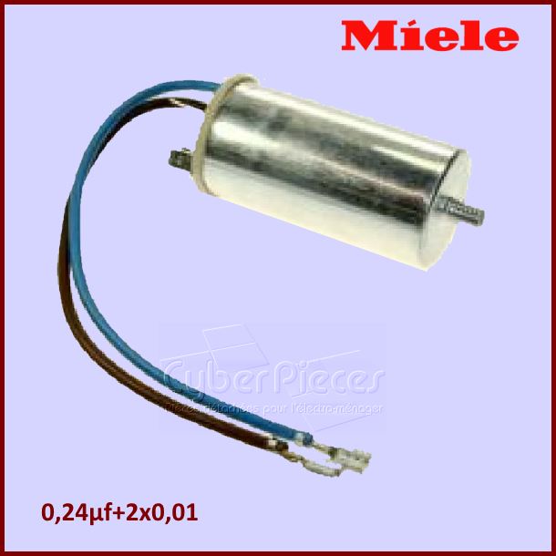 Condensateur Anti-parasite 0,24µF+2x0,01µF (0,24mF+2x0,01mF) MIELE 1669974