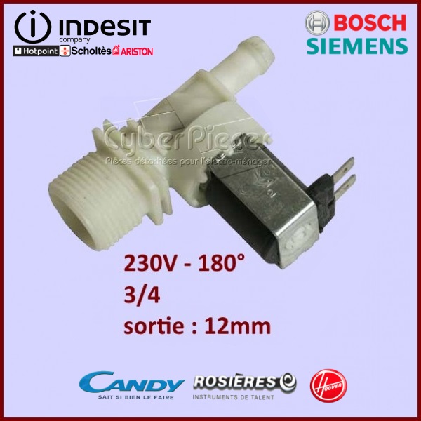Électrovanne 1 Voie 180° Ø12mm