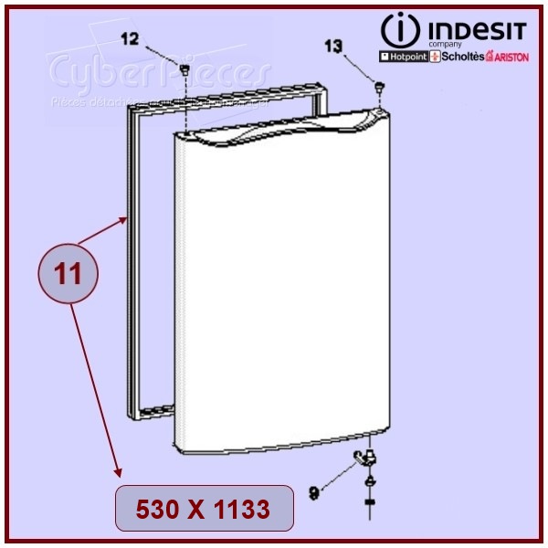 Joint De Porte De Réfrigérateur  C00142512