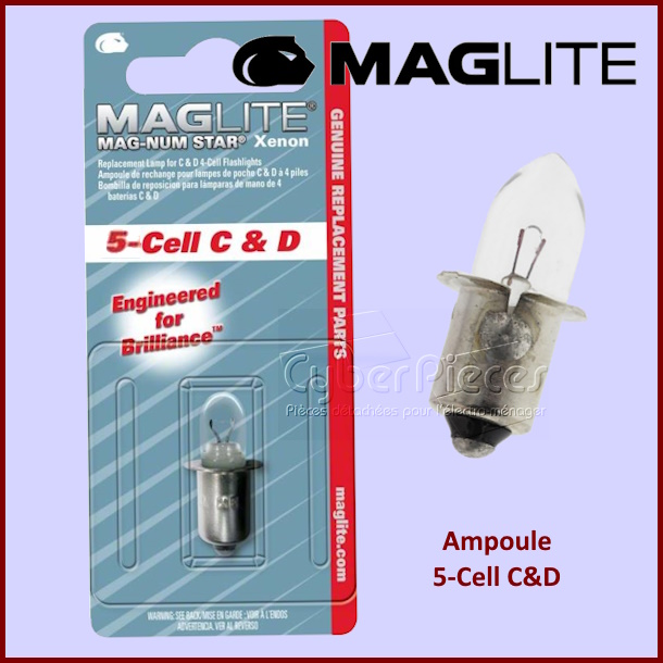 1 ampoule Maglite C&D à 5 piles