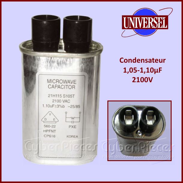 Condensateur 1,05µF (1,05mF) 2100V