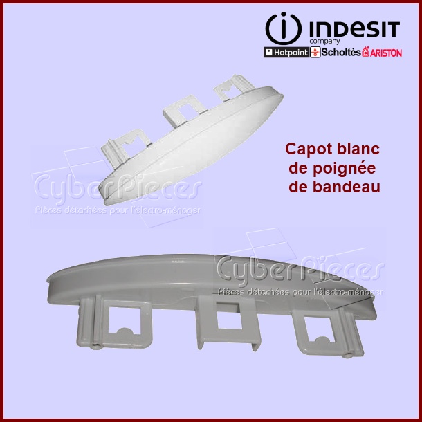 Capot blanc de poignée Indesit C00044871