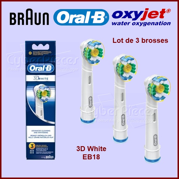 Brosse à dents 3D White - EB18- 64708760