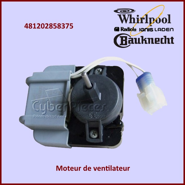 Moteur de ventilateur Whirlpool 481202858375