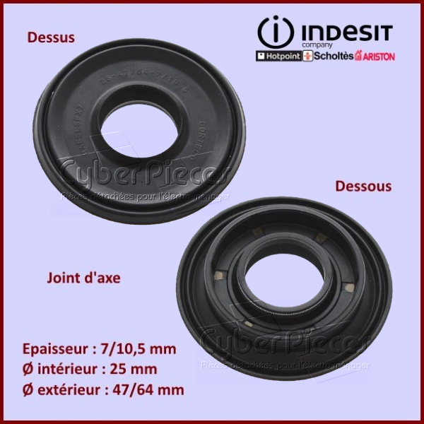 Joint d'axe 25x47/64x7/10mm Indesit C00042890