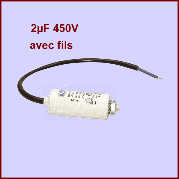 Condensateur 2,0µF (2,0MF) 450V