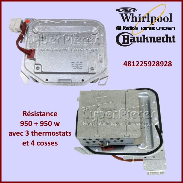 Résistance 950 + 950w / 230v - 481225928928