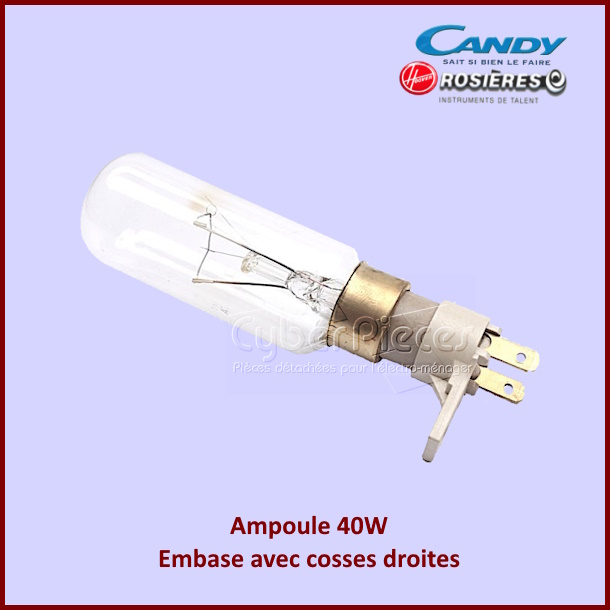Ampoule 40W - Embase avec cosses droites
