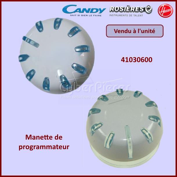 Manette programmateur Candy 41030600 -  Pièces machine à laver