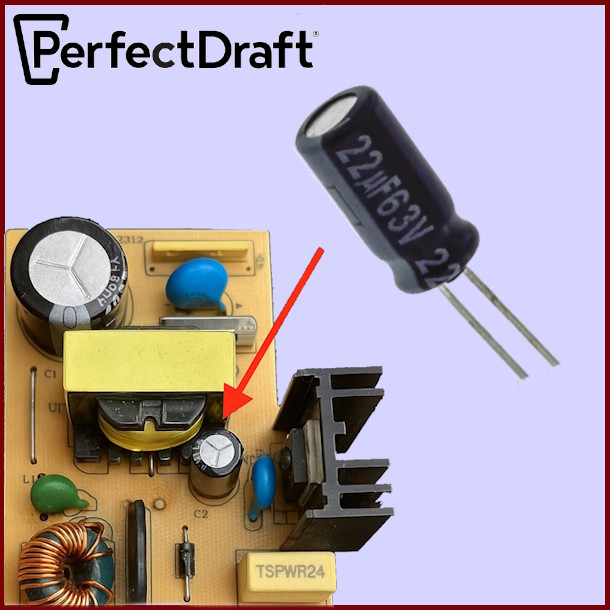 Condensateur Perfectdraft 22Mf - 50v