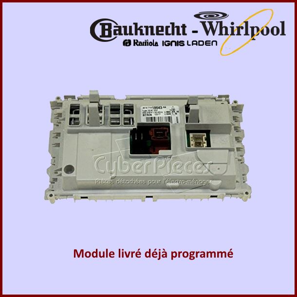 Carte électronique de commande Whirlpool 480111104635