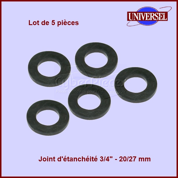 Sachet de 5 joints d’étanchéité 3/4