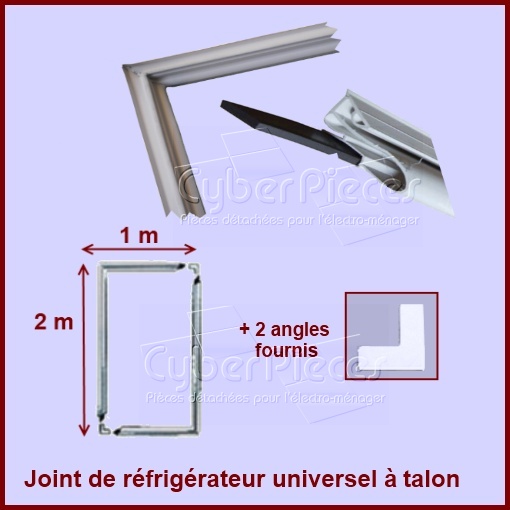 Kit joint magnétique à talon dimension 2m X 1m - Pièces réfrigérate...