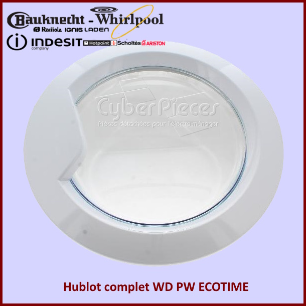Hublot complet Blanc Indesit C00509343