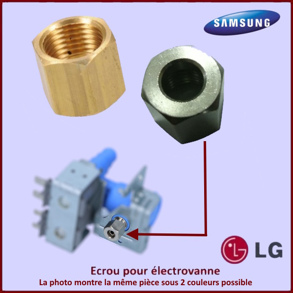 Ecrou d'electrovanne de refrigérateur